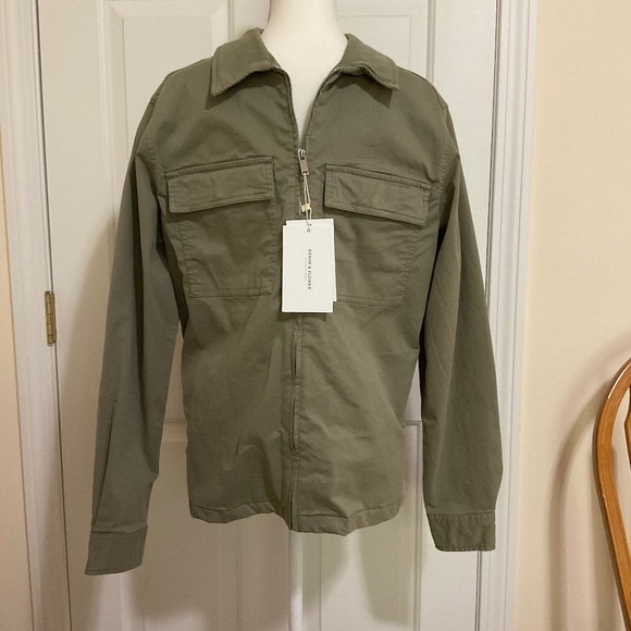 Denim & Flower Mens Shacket M Sage - Picture 11 of 13
